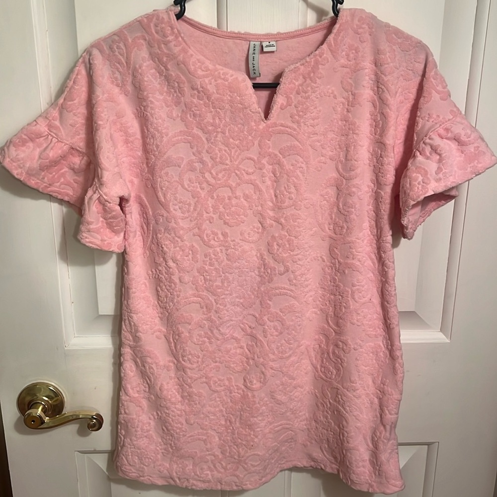 Janie & Jack pink swimsuit cover size 8 girls